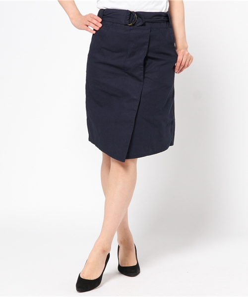 mystic(ミスティック)の「ミリタリータイトスカート(スカート・レディース・ネイビー/オフホワイト/カーキ・1/2)」の3枚目の写真