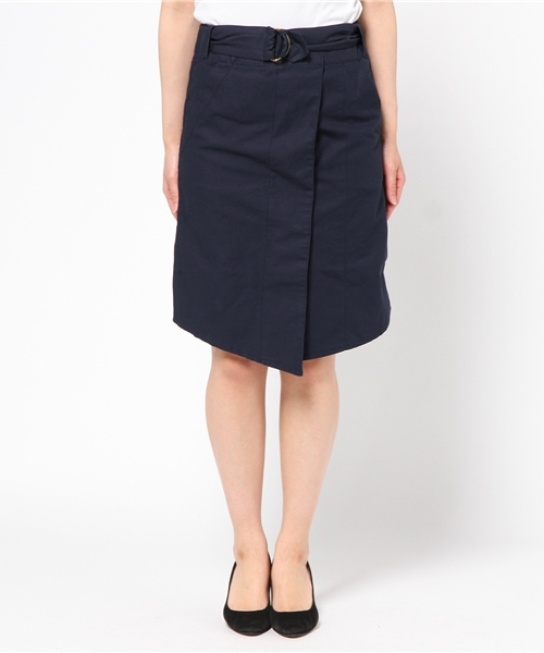 mystic(ミスティック)の「ミリタリータイトスカート(スカート・レディース・ネイビー/オフホワイト/カーキ・1/2)」の4枚目の写真