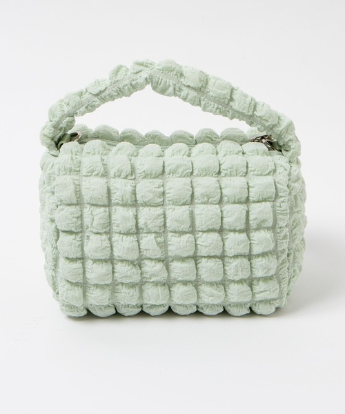 WEGO（ウィゴー）の「WEGO/ポップコーン2wayミニショルダー（ショルダーバッグ・レディース・グリーン系その他/ブラック/サックスブルー/オフホワイト・FREE）」の22枚目の写真