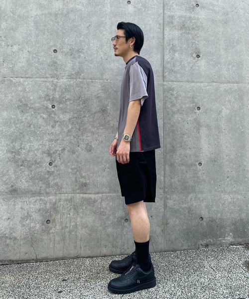 Coohem（コーヘン）の「【COOHEM / コーヘン】KNIT SIDELINE T-SHIRT / ニットサイドラインTシャツ（Tシャツ/カットソー・メンズ・グレー・M）」の2枚目の写真