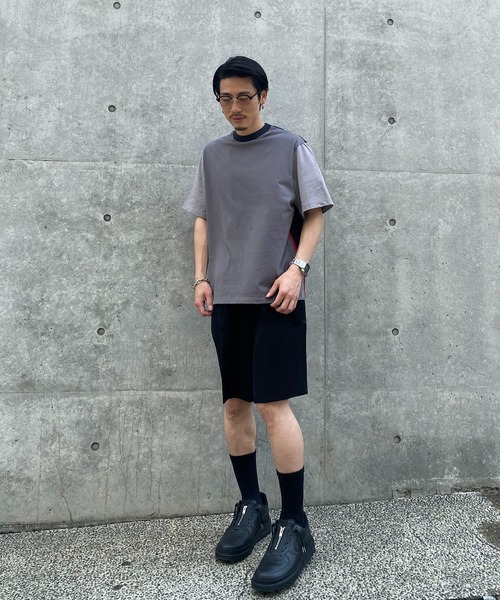 Coohem（コーヘン）の「【COOHEM / コーヘン】KNIT SIDELINE T-SHIRT / ニットサイドラインTシャツ（Tシャツ/カットソー・メンズ・グレー・M）」の8枚目の写真