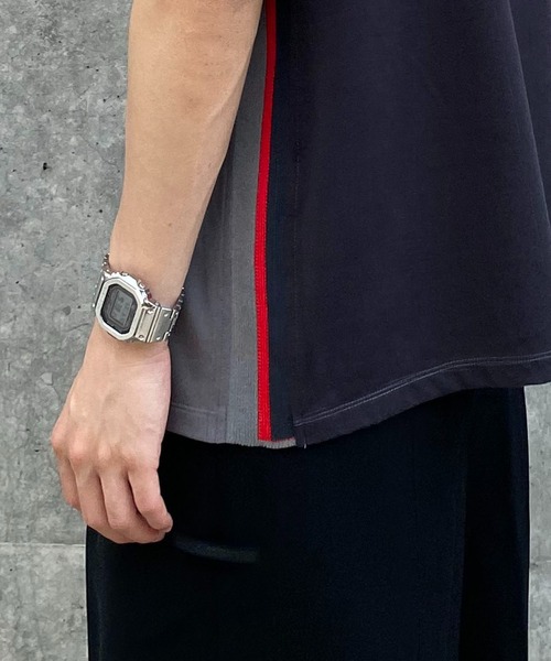 Coohem（コーヘン）の「【COOHEM / コーヘン】KNIT SIDELINE T-SHIRT / ニットサイドラインTシャツ（Tシャツ/カットソー・メンズ・グレー・M）」の6枚目の写真