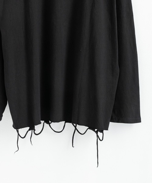 Ressaca(レサーカ)の「オーバーサイズ ダメージ加工ロンT カットソー(Tシャツ/カットソー・メンズ・ブラック/グレー/ホワイト・M/L/XL/XXL)」の18枚目の写真