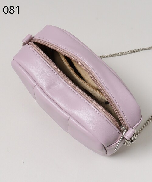 THE SHOP TK （ザ ショップ ティーケー ）の「◆【3WAY/チェーン付き】キルティングバッグ（ショルダーバッグ・レディース・ライトパープル/アイボリー/ブラック・00）」の10枚目の写真