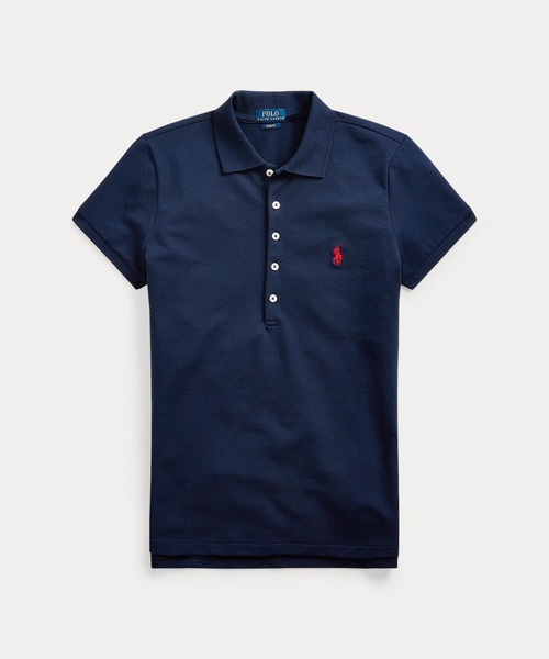 POLO RALPH LAUREN（ポロ ラルフ ローレン）の「スリム フィット ストレッチ ポロシャツ（ポロシャツ・レディース・ネイビー系1・XL/M/L/XS/S）」の7枚目の写真