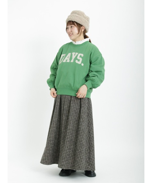 Samansa Mos2（サマンサ モスモス）の「柄アソートタックスカート（スカート・レディース・レッド/チャコール/ブラウン/ベージュ・ﾌﾘ-）」の5枚目の写真