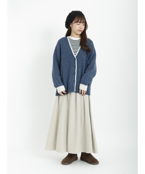 Samansa Mos2（サマンサ モスモス）の「柄アソートタックスカート（スカート・レディース・レッド/チャコール/ブラウン/ベージュ・ﾌﾘ-）」の11枚目の写真