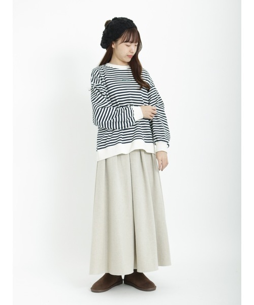 Samansa Mos2（サマンサ モスモス）の「柄アソートタックスカート（スカート・レディース・レッド/チャコール/ブラウン/ベージュ・ﾌﾘ-）」の12枚目の写真