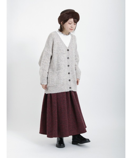 Samansa Mos2（サマンサ モスモス）の「柄アソートタックスカート（スカート・レディース・レッド/チャコール/ブラウン/ベージュ・ﾌﾘ-）」の19枚目の写真