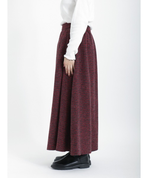 Samansa Mos2（サマンサ モスモス）の「柄アソートタックスカート（スカート・レディース・レッド/チャコール/ブラウン/ベージュ・ﾌﾘ-）」の22枚目の写真