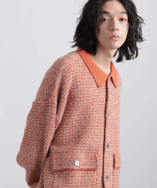 HARE（ハレ）の「メランジツイードシャツニット(HARE)（ニット