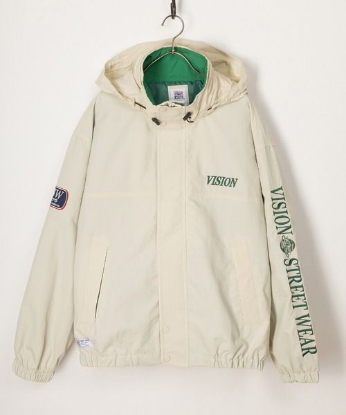 VISION STREET WEAR(ヴィジョンストリートウェア)の「【VISION STREET WEAR/ヴィジョンストリートウェア】2WAYスケーターズナイロンジャケット/ビッグシルエット(ナイロンジャケット・メンズ・ブラック/アイボリー/グリーン/ブラック系その他/ブルー/ブラウン/オフホワイト・M/L/XL)」の8枚目の写真