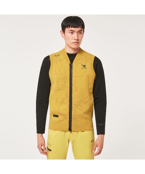 OAKLEY(オークリー)の「オークリー SKULL VECTOR SWEATER VEST ゴルフウェア/ベスト/ GOLF ゴルフ /OAKLEY(ベスト・メンズ・パープル/ブラック/ホワイト/イエロー・L/M/S/XL)」の4枚目の写真