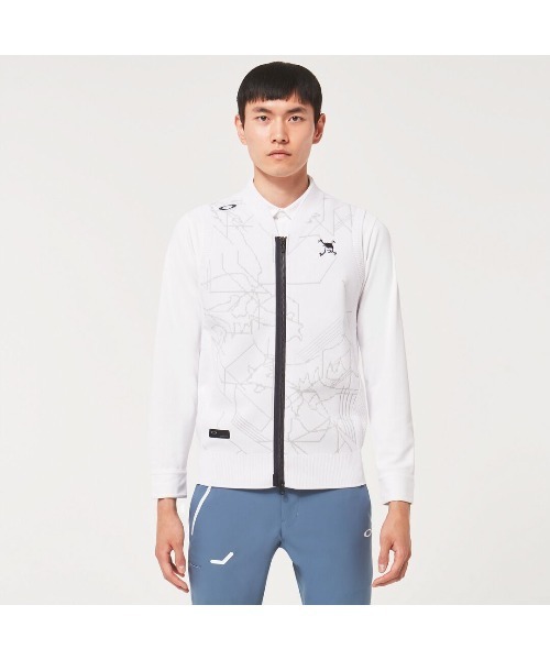 OAKLEY(オークリー)の「オークリー SKULL VECTOR SWEATER VEST ゴルフウェア/ベスト/ GOLF ゴルフ /OAKLEY(ベスト・メンズ・パープル/ブラック/ホワイト/イエロー・L/M/S/XL)」の14枚目の写真