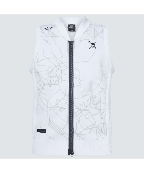 OAKLEY(オークリー)の「オークリー SKULL VECTOR SWEATER VEST ゴルフウェア/ベスト/ GOLF ゴルフ /OAKLEY(ベスト・メンズ・パープル/ブラック/ホワイト/イエロー・L/M/S/XL)」の5枚目の写真