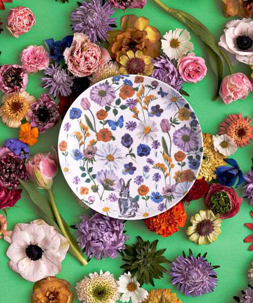 ナタリーレテ　食器　プレート　2枚 Nathalie Lete（ナタリーレテ） 食器 プレート / ガラスプレート S 全4