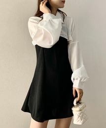 EPICKS | 【2点セット】フリルショートブラウス キャミミニワンピース(ワンピース)