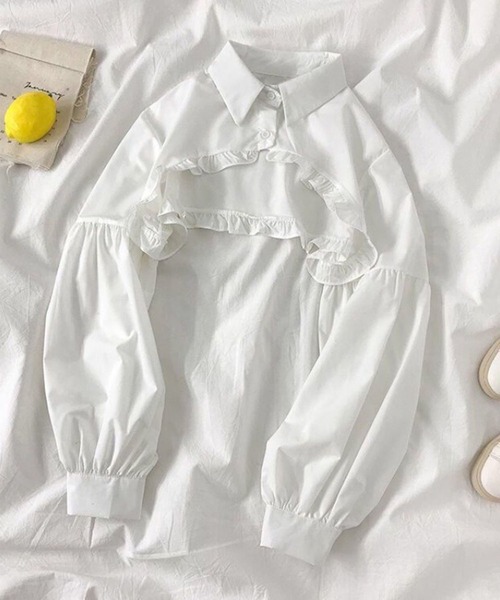 EPICKS（エピックス）の「【2点セット】フリルショートブラウス キャミミニワンピース（ワンピース・レディース・ブラック・M/L/XL）」の19枚目の写真