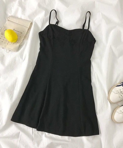 EPICKS（エピックス）の「【2点セット】フリルショートブラウス キャミミニワンピース（ワンピース・レディース・ブラック・M/L/XL）」の18枚目の写真