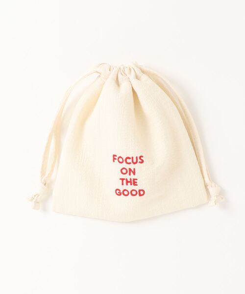 LOWRYS FARM（ローリーズファーム）の「ロゴシシュウキンチャクポーチ　185364（ポーチ・レディース・ブルー/その他/アイボリー/ピンク・FREE）」の2枚目の写真