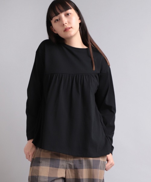 RNA-N(アールエヌエーエヌ)の「M1992 OE天竺バックティアードプルオーバー(Tシャツ/カットソー・レディース・ブラック/オフホワイト/イエロー・MEDIUM)」の4枚目の写真