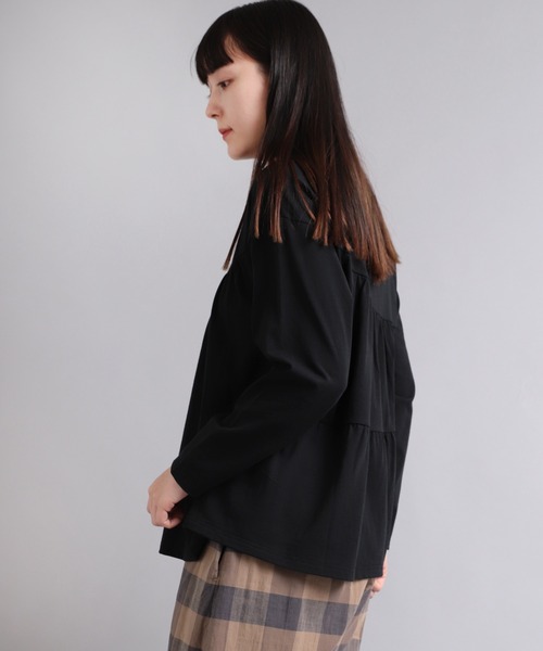 RNA-N(アールエヌエーエヌ)の「M1992 OE天竺バックティアードプルオーバー(Tシャツ/カットソー・レディース・ブラック/オフホワイト/イエロー・MEDIUM)」の16枚目の写真