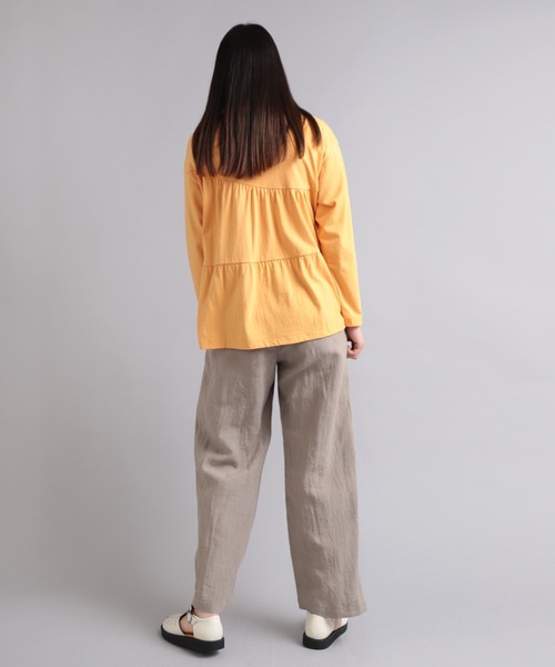 RNA-N(アールエヌエーエヌ)の「M1992 OE天竺バックティアードプルオーバー(Tシャツ/カットソー・レディース・ブラック/オフホワイト/イエロー・MEDIUM)」の10枚目の写真