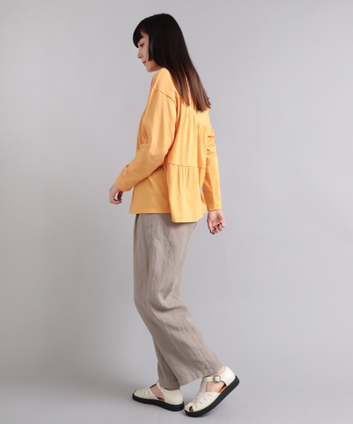 RNA-N(アールエヌエーエヌ)の「M1992 OE天竺バックティアードプルオーバー(Tシャツ/カットソー・レディース・ブラック/オフホワイト/イエロー・MEDIUM)」の17枚目の写真