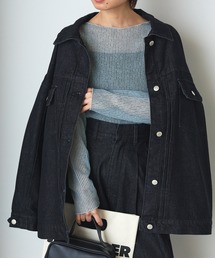 forksy. | 【forksy.】シアーストライプ長袖プルオーバー(Tシャツ/カットソー)