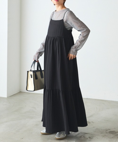 forksy.（フォルクシー）の「【forksy.】シアーストライプ長袖プルオーバー（Tシャツ/カットソー・レディース・ベージュ/グレー/ブルー/チャコールグレー・FREE）」の16枚目の写真