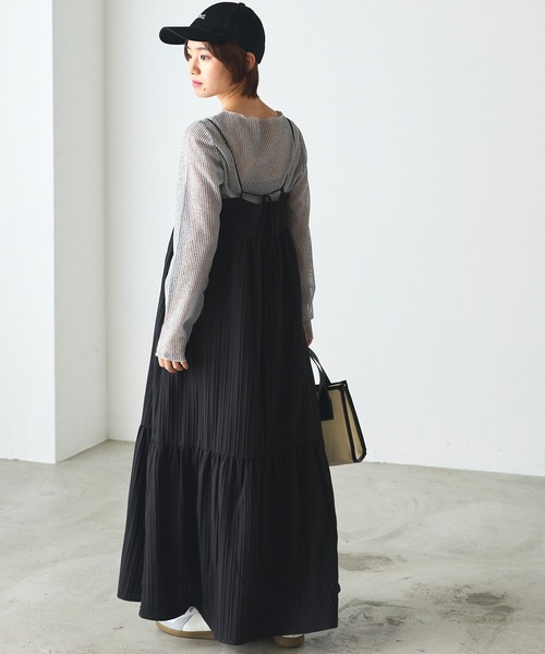 forksy.（フォルクシー）の「【forksy.】シアーストライプ長袖プルオーバー（Tシャツ/カットソー・レディース・ベージュ/グレー/ブルー/チャコールグレー・FREE）」の17枚目の写真