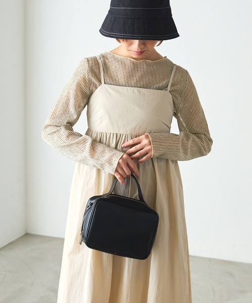 forksy.（フォルクシー）の「【forksy.】シアーストライプ長袖プルオーバー（Tシャツ/カットソー・レディース・ベージュ/グレー/ブルー/チャコールグレー・FREE）」の21枚目の写真