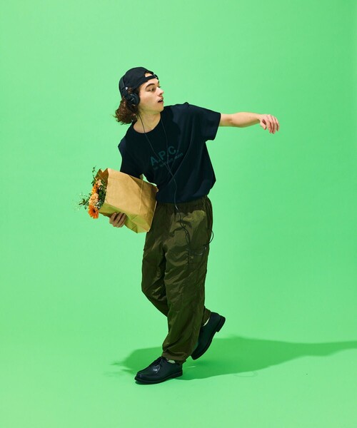 FREAK'S STORE(フリークスストア)の「ナイロンカーゴパンツ/イージーパンツ(カーゴパンツ・メンズ・ホワイト/ブラック/オレンジ/オリーブ/サックスブルー・SMALL/MEDIUM/LARGE)」の20枚目の写真