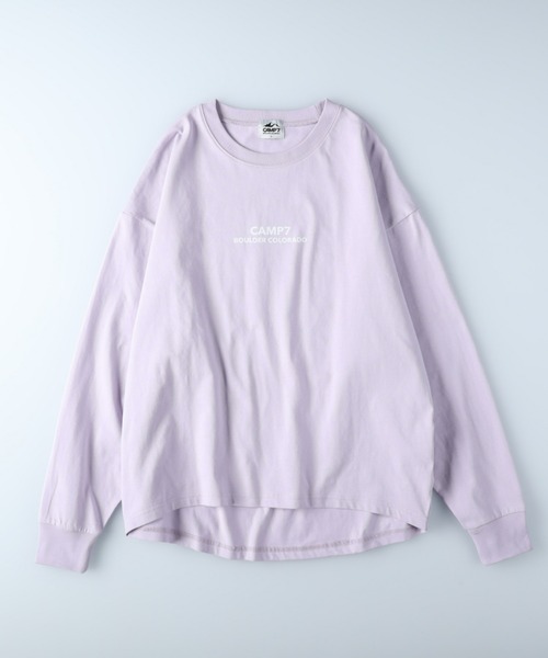 CAMP7（キャンプセブン）の「【CAMP7】バックロゴプリントロンＴ（Tシャツ/カットソー・レディース・ホワイト/ブラック/ライラック・M/L）」の10枚目の写真