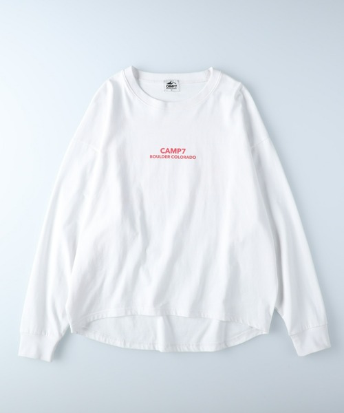 CAMP7（キャンプセブン）の「【CAMP7】バックロゴプリントロンＴ（Tシャツ/カットソー・レディース・ホワイト/ブラック/ライラック・M/L）」の14枚目の写真
