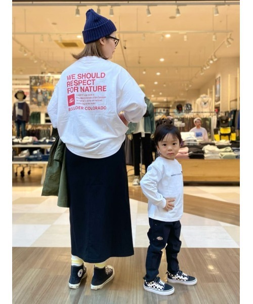 CAMP7（キャンプセブン）の「【CAMP7】バックロゴプリントロンＴ（Tシャツ/カットソー・レディース・ホワイト/ブラック/ライラック・M/L）」の20枚目の写真