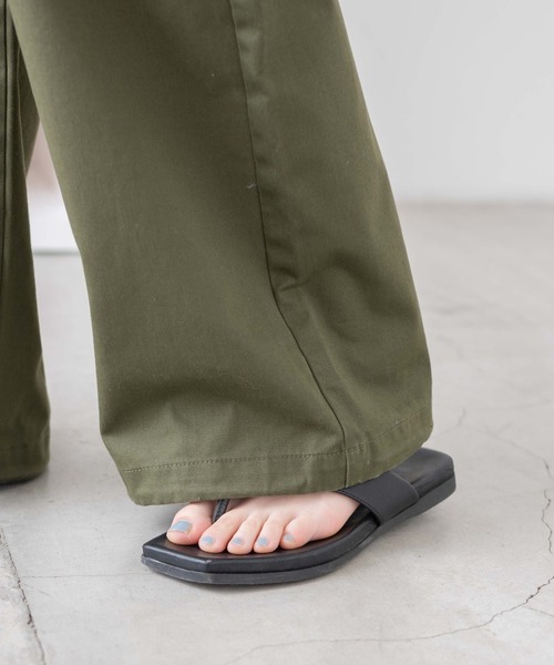 WEGO(ウィゴー)の「WEGO/イージーワイドカーゴパンツ(カーゴパンツ・レディース・その他1/ホワイト/ブラック/カーキ・FREE)」の13枚目の写真