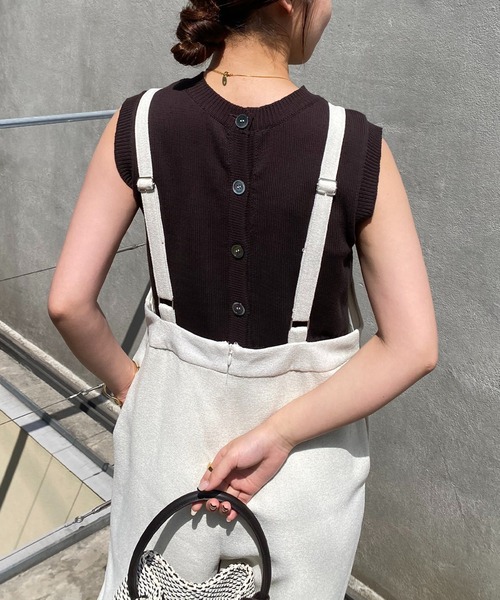 COLLAGE GALLARDAGALANTE（コラージュガリャルダガランテ）の「スリットヘム2WAYニット（ニット/セーター・レディース・チャコールグレー/ライトグレー・FREE）」の21枚目の写真