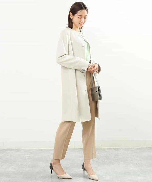 MK MICHEL KLEIN（エムケーミッシェルクラン）の「ジョーゼットブラウス/2way/洗える/WEB限定（シャツ/ブラウス・レディース・ライトブルー/ホワイト/ライトグリーン・38/40）」の5枚目の写真