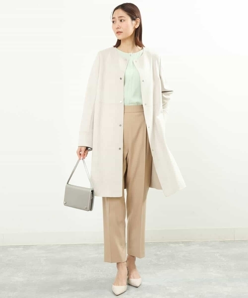 MK MICHEL KLEIN（エムケーミッシェルクラン）の「ジョーゼットブラウス/2way/洗える/WEB限定（シャツ/ブラウス・レディース・ライトブルー/ホワイト/ライトグリーン・38/40）」の6枚目の写真