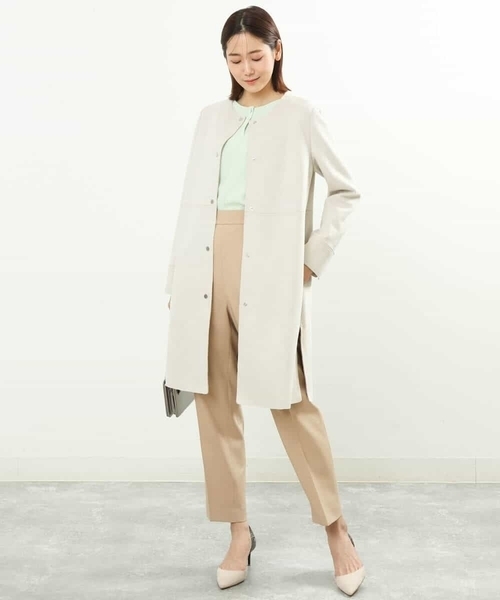 MK MICHEL KLEIN（エムケーミッシェルクラン）の「ジョーゼットブラウス/2way/洗える/WEB限定（シャツ/ブラウス・レディース・ライトブルー/ホワイト/ライトグリーン・38/40）」の7枚目の写真