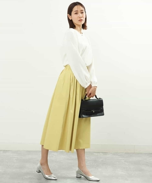 MK MICHEL KLEIN（エムケーミッシェルクラン）の「ジョーゼットブラウス/2way/洗える/WEB限定（シャツ/ブラウス・レディース・ライトブルー/ホワイト/ライトグリーン・38/40）」の11枚目の写真