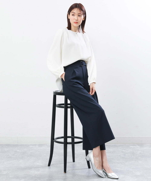 MK MICHEL KLEIN（エムケーミッシェルクラン）の「ジョーゼットブラウス/2way/洗える/WEB限定（シャツ/ブラウス・レディース・ライトブルー/ホワイト/ライトグリーン・38/40）」の20枚目の写真