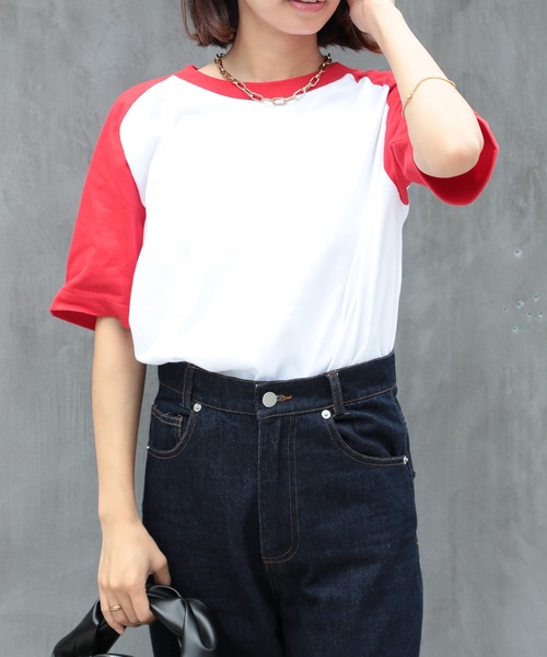Printstar(プリントスター)の「【Printstar】5.6オンス ヘビーウェイト ラグランTシャツ 00106(Tシャツ/カットソー・メンズ・ブラック×グレー/ホワイト/ホワイト×ブラック/ホワイト×ブルー/ホワイト×ネイビー/ブラック×ホワイト/ブラック/ホワイト×レッド・XL/M/S/L)」の3枚目の写真