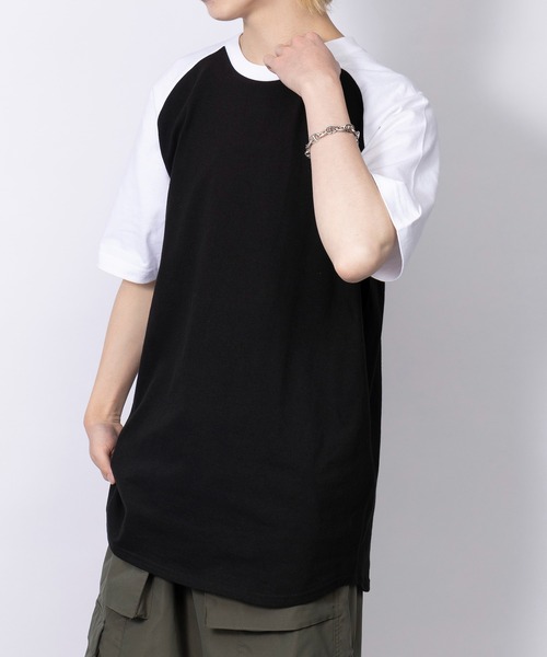 Printstar(プリントスター)の「【Printstar】5.6オンス ヘビーウェイト ラグランTシャツ 00106(Tシャツ/カットソー・メンズ・ブラック×グレー/ホワイト/ホワイト×ブラック/ホワイト×ブルー/ホワイト×ネイビー/ブラック×ホワイト/ブラック/ホワイト×レッド・XL/M/S/L)」の8枚目の写真