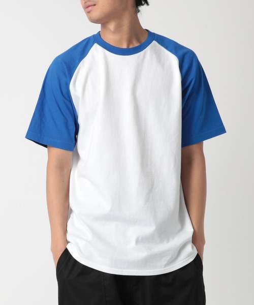 Printstar(プリントスター)の「【Printstar】5.6オンス ヘビーウェイト ラグランTシャツ 00106(Tシャツ/カットソー・メンズ・ブラック×グレー/ホワイト/ホワイト×ブラック/ホワイト×ブルー/ホワイト×ネイビー/ブラック×ホワイト/ブラック/ホワイト×レッド・XL/M/S/L)」の13枚目の写真