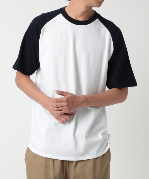 Printstar(プリントスター)の「【Printstar】5.6オンス ヘビーウェイト ラグランTシャツ 00106(Tシャツ/カットソー・メンズ・ブラック×グレー/ホワイト/ホワイト×ブラック/ホワイト×ブルー/ホワイト×ネイビー/ブラック×ホワイト/ブラック/ホワイト×レッド・XL/M/S/L)」の17枚目の写真