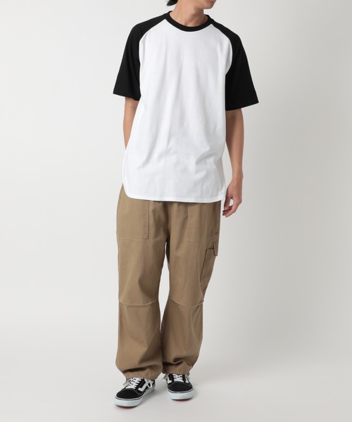 Printstar(プリントスター)の「【Printstar】5.6オンス ヘビーウェイト ラグランTシャツ 00106(Tシャツ/カットソー・メンズ・ブラック×グレー/ホワイト/ホワイト×ブラック/ホワイト×ブルー/ホワイト×ネイビー/ブラック×ホワイト/ブラック/ホワイト×レッド・XL/M/S/L)」の16枚目の写真