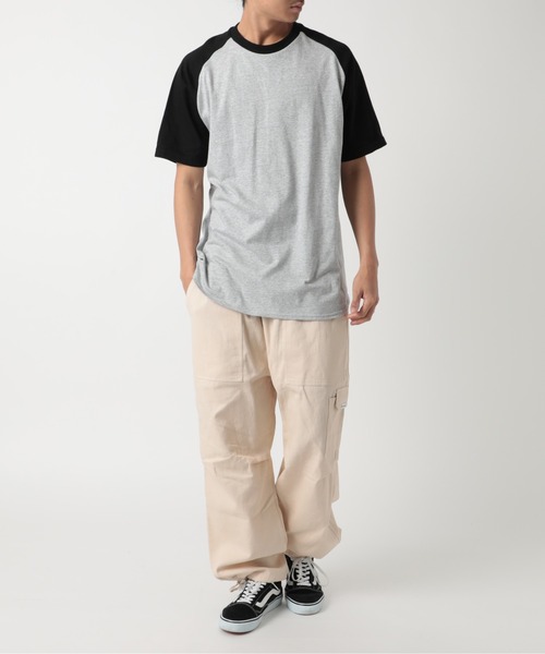 Printstar(プリントスター)の「【Printstar】5.6オンス ヘビーウェイト ラグランTシャツ 00106(Tシャツ/カットソー・メンズ・ブラック×グレー/ホワイト/ホワイト×ブラック/ホワイト×ブルー/ホワイト×ネイビー/ブラック×ホワイト/ブラック/ホワイト×レッド・XL/M/S/L)」の20枚目の写真