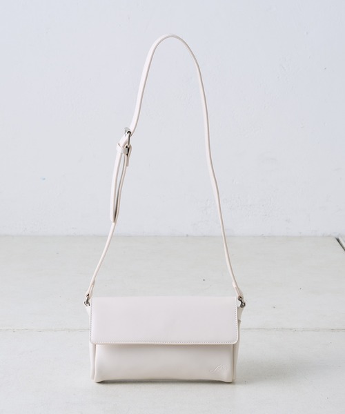 one after another NICE CLAUP（ワンアフターアナザーナイスクラップ）の「ミニマルボディーバック（ボディバッグ/ウエストポーチ・レディース・アイボリー/ピンク・FREE）」の21枚目の写真